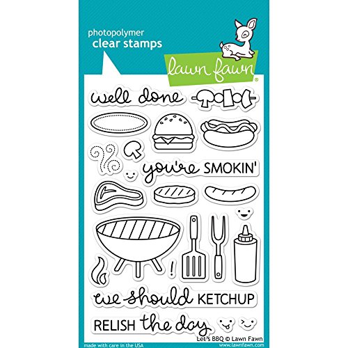 Preisvergleich Produktbild Lawn Fawn Let's BBQ 4"x6" Clear Stamps LF889