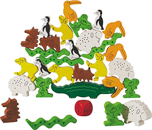 Imagen 2 de Haba 4478 Tier auf Tier - Juego infantil para apilar animales (en alemán)