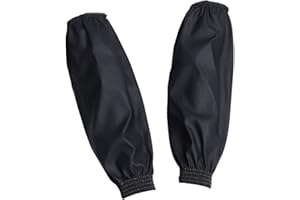 TSANGBABY 3 paia di manicotti impermeabili in pelle copre ispessimento protezione overleeves elastico oilproof maniche braccio coperture per cucina