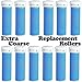 The Pedi Store EXTRA Coarse Micro Mineral Replacement Rollers Compatible with Emjoi Micro-Pedi Callous Remover for Rough Calluses (12 pack)