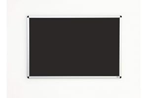 ADBOARDS Fire Retardant Black Felt Noticeboard Office, Home and Schools – 1200mm x 900mm
