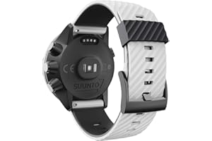 WIIKAI Bracelet de Rechange en Silicone Pour suunto 7/9/9 baro/spartan sport/D5 Bracelets de Montre de Rechange.