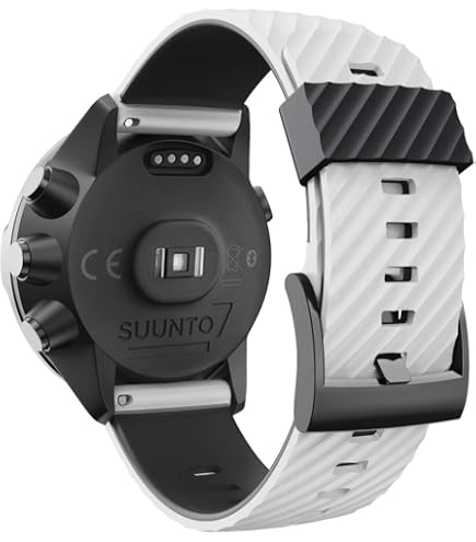 Bracelet Silicone 24 Mm Pour Suunto 9, Spartan, 7, D5 – Sport Et étanche