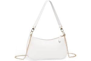 WantGor Clutch Tote Handtaschen, Umhängetasche für Frauen Crossbody Taschen Mini Hobo Bag Retro Vegan Leder Trendy Handtasche