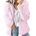 Produktbild Helligen Frauen Herbst Langarm Dick Mit Kapuze Öffnen Stich Mantel Jacke Strickjacke Plüschjacke Damen Winter Jacke Mantel Steppjacke Outwear Reißverschluss Lange Ärmel Mode Parka