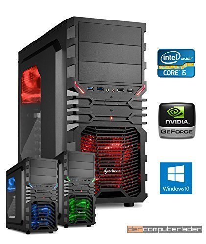 dercomputerladen Gamer PC System Intel, i5-6500 4x3,2 GHz, 32GB DDR4 RAM, 2000GB HDD, nVidia GT730 -4GB, inkl. Windows 10 (inkl. Installation) Gaming Computer Büro Multimedia