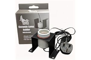Essex Reptile Ceramic Lamp Holder - with Bracket