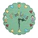 Produktbild NEWELL CLOCK Familienwanduhr, Wohnzimmeruhren, stilles Schlafzimmer für Kinder,Green