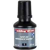 edding BT 30 beyaz yazı tahtası kalemi yedek m&uuml;rekkebi - siyah - 30ml
