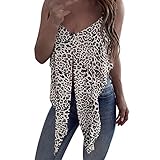 iHENGH Damen Top Bluse Bequem Lässig Mode T-Shirt Sommer Blusen Frauen Sexy V Ausschnitt Damen Ärmelloses Shirt Pullover Weste Tank Tops(Schwarz, 2XL)