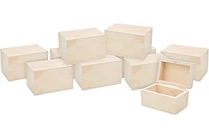 ‎VBS VBS XXL 10er-Pack Holzkästchen mit Magnetverschluss 9x6x5,5cm Box