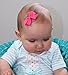 Pinwheel Bow Hair Clip - Toddler TruStay Clip - Best NO Slip Barrette For Fine Hair (TA8-Navy)