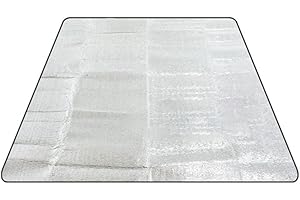 HILAI Tapis en Mousse, Tapis de Couchage Camping Tapis en Aluminium Tapis de Sol Couverture Thermique 200 x 120 cm