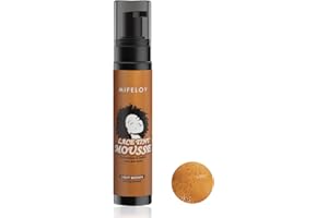 COUKULA 100ml Lace Tint Melting Hair Mousse, 3.4 fl.oz Mocha Light Brown Foam Spray for Lace Front Wig Toupees Hair pieces, Natural Finishing Edge Control Lace Color, Women Cosplay Beginner Wigs Tool Set