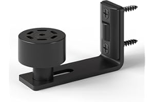 WOLFBIRD Guía de piso ajustable para puerta corrediza de granero Guía inferior de pared/puerta