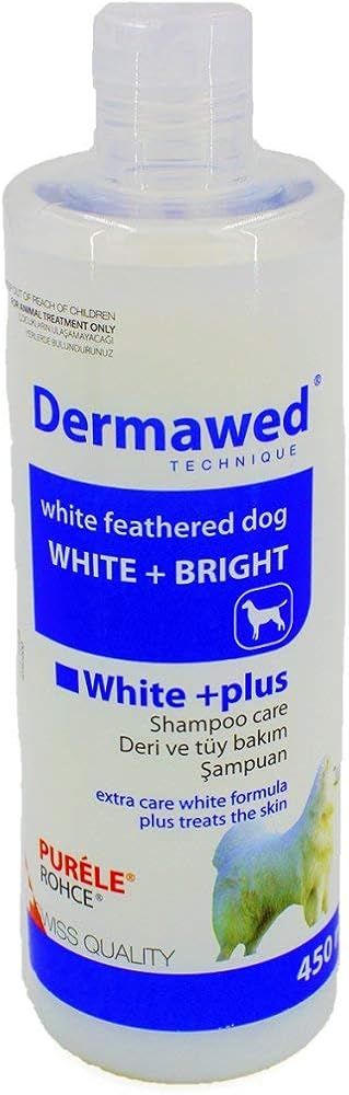 Doggie Purele Dermawed Beyaz Irk Kedi Köpek İçin Aktif Temizleyicili Şampuan, 450Ml,