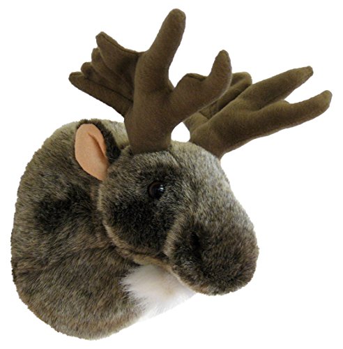 Preisvergleich Produktbild Wagner 8025 - Plüschtrophäe Elchkopf klein - lebensecht - Plüschtier Trophäe Elch Plüsch