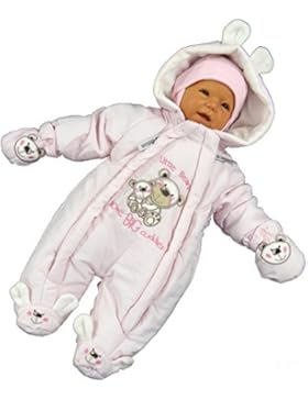 Winteroverall rosa-Bärchen Größe 50/56 Baby Winteranzug