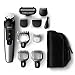 Philips QG3398/15 Multigroom-Set für Gesicht, Haare und Körper, 10 Aufsätze, schwarz/metall