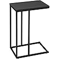 WOLTU End Table Side Table Coffee Table for Coffee Laptop with Metal Frame Nightstand Table Beside Table Black TSG17sz
