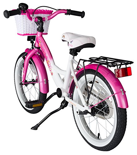 BIKESTAR® Premium Kinderfahrrad für sichere und sorgenfreie Spielfreude ab 4 Jahren ★ 16er Classic Edition ★ Flamingo Pink & Diamant Weiß - 3