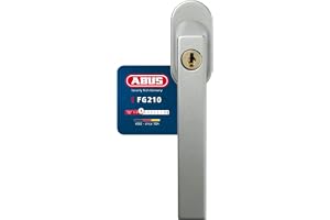 ABUS Låsbart fönsterhandtag FG210 AB210 – uppsättning av 3 – fönsterknopp med tryckcylinder, lika låsning – ABUS-säkerhetsniv
