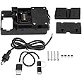 Drgger Motorrad-Handyhalter - 1 PC Motorrad USB-Ladegerät Handyhalter Standhalterung für BMW R1200GS LC & Adventure 2014-2017