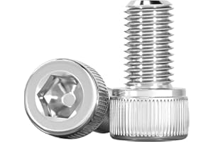 Drenky Socket Head Cap Screws Bolts 304 Stainless Steel Screws M6 X 12mm Socket Screws DIN 912 (ISO 4762) Cylinder Screws with Hexagon Socket, Pack of 20, M6 Fully Threaded Machine Screws