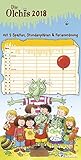 Die Olchis 2018 - Familienplaner, Spaltenkalender, Kalender für Kinder - 23 x 45,5 cm by