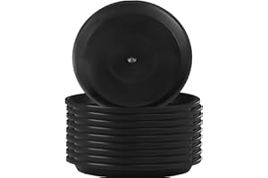 GEBETTER 10 Stück 15 cm Blumentopf Untersetzer aus Kunststoff Blumentopfuntersetzer Rund Pflanzentopf Untertasse Plastik Pflanztopf Unterteller für Pflanzkübel Blumenkübel Tablett Blumen Pflanzen Garten