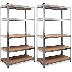 Deuba Étagère en MDF pour charges lourdes 170 x 75 x 30 cm 350 kg