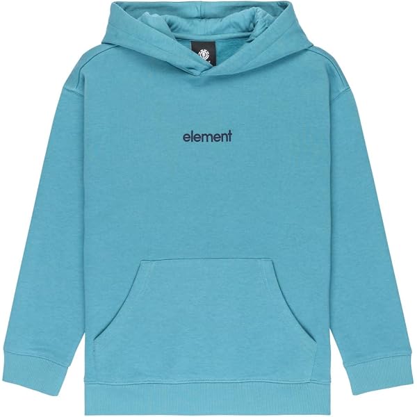 Sudadera Con Capucha Element Icon Para Niños 8-16 Años - Algodón Reciclado, Interior Cepillado Y Bordado En El Pecho. Corte Normal.