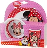 Apto para alimentos BBS Vajilla Infantil, 3 Piezas, Estampada Oh Minnie, Centimeters