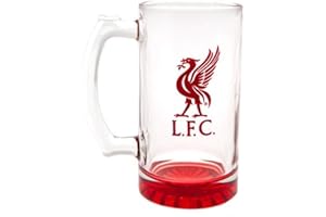 FOREVER COLLECTIBLES UK LIMITED Liverpool Crest FC Football Club Official Pint Glass Stein Red Crest Drinking