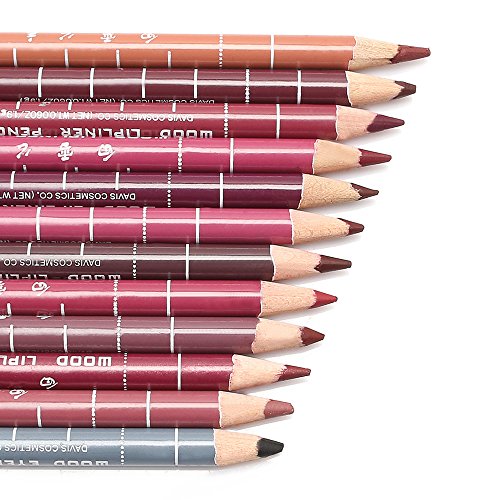 Neverland 12 Farben schicken Frauen Feine Lippenkonturstift Lipliner Wasserdicht Set - 2