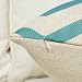 Top Finel Wavy Patterns Cotton Linen Throws Pillows Covers Cushions for Sofa Set of 4, 18x18 Inch, Teal