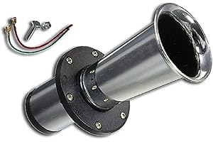 ARDILLION 12V CHROME 110 DB OOO-GAH HORN CAR VAN PICKUP TRUCK LORRY CAMPER MOTORHOME ATV BIKE WAGON TRACTOR UNIVERSAL RETRO CUSTOM PROJECT TUNING VINTAGE