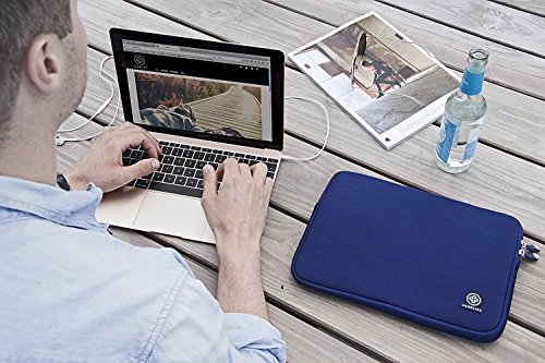 JUBELIST Element Sleeve Tasche H  lle aus Neopren passgenau f  r das neue Apple Macbook 12  Zoll - Zubeh  r new Collection 2015 - Case in schwarz