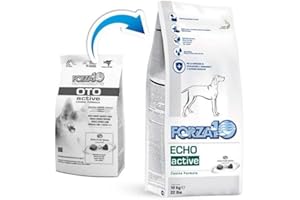 FORZA10 Forza 10 Dog Echo Active, Supporto nutrizionale per la riduzione di intolleranze a ingredienti e sostanze nutritive, 10 Kg