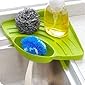Prexo Multipurpose Plastic Kitchen Sink Organizer Corner Tray (Large, Green) (1)