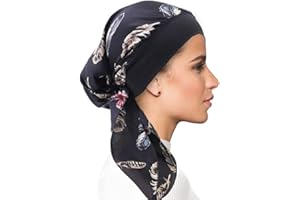 FADACHY Chemo Headwear for Women Head Scarfs Turbans UK Cancer Scarves Bandanas Hair Loss Beanie Hat Cancer Headwear Headwrap Scarfs Cap Silky Muslim