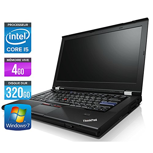 examen Lenovo ThinkPad T420 - PC portable - 14'' - Noir (Intel Core i5-2520M / 2.50 GHz, 4 Go de RAM, Disque dur 320 Go, Graveur DVD, Webcam, Windows 7 Professionnel)