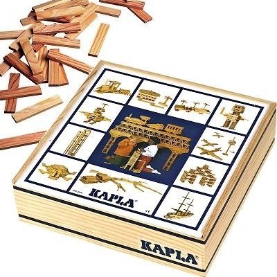 Kapla 100er Box Original Holz Bausteine Plättchen Klötze