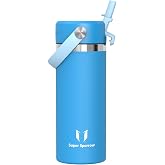 Sparrow Children's Stainless Steel Water Bottle 500 ml Thermal Straw Bottle | Leakproof Water Bottle, BPA Free, Dishwasher, H