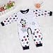 Koly Baby Kids Boy Girl Infant Romper Jumpsuit Bodysuit Cotton Clothes (3-5M, Dark Blue)