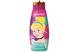 Naturaverde | Kids - Disney Princess - Duschgel für Kinder mit Aschenputtel, Körperpflege, Babypflegeprodukte, Schaumbad mit Bio-Haferextrakt, 300 ml