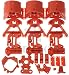 Produktbild [Sintron] Kossel Mini Plastic Printed Parts full kit for MK8 Extuder RepRap Rostock Delta 3D Printer 3D Drucker, PLA Red