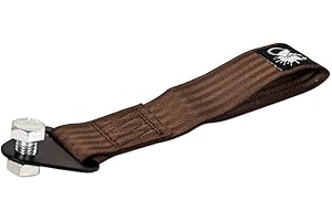 ‎AUTO-DRESS.DE Auto-Dress Rennsport Abschleppschlaufe, Traglast 3t, Racing Hook Tow Strap (Braun)