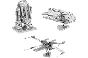 Metal Earth Puzzles 3D Pack De 3 Modelos. Rompecabezas De Metal De La Saga Star Wars. Maquetas Para Construir Para Adultos Nivel Desafiante