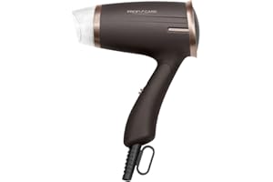 PROFI CARE Seche Cheveux Professionnel - Sèche Cheveux -Diffuseur seche Cheveux - sèche-Cheveux et Accessoires - PC-HT330091 Brown - Sèche-Cheveux Pliable - 1400 W - Marron -2 réglages de température